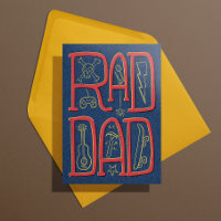 Pap Blue Doodle Vaderdag Wenskaart