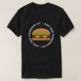 Pap Bod aangedreven door Burgers Glitter T-shirt