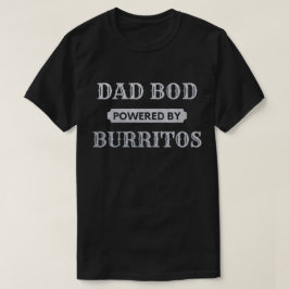 Pap Bod met de kracht van Burritos Glitter T-Shirt
