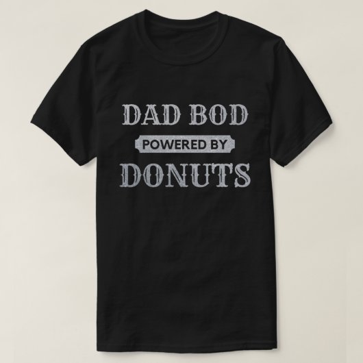 Pap Bod met Donuts Glitter T-Shirt (Design voorkant)