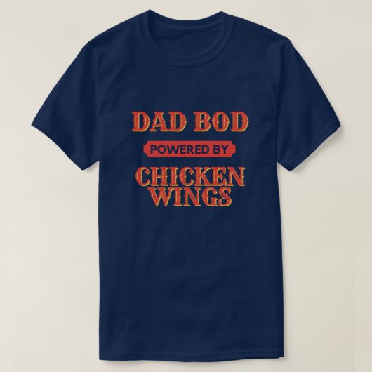 Pap Bod met kippenvleugels T-shirt (Design voorkant)