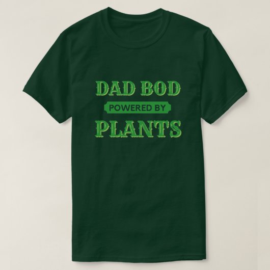 Pap Bod met Planten T-Shirt (Design voorkant)
