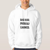 "Pap Bod. Trots verdiend." Hoodie (Voorkant)