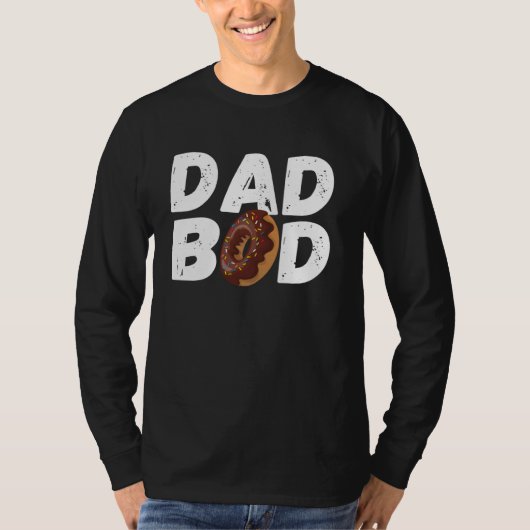 Pap Bod Tshirt Funny Donut papa Gym T-shirt (Voorkant)
