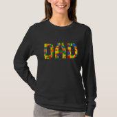 Pap Brick Builder Blokken Master Builder vaders D T-shirt (Voorkant)