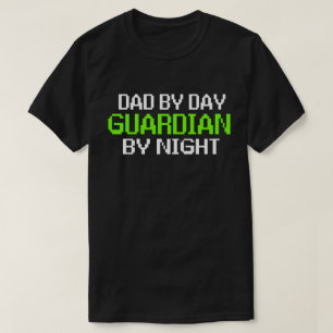 Pap by Day Guardian By Night Gaming T-shirt