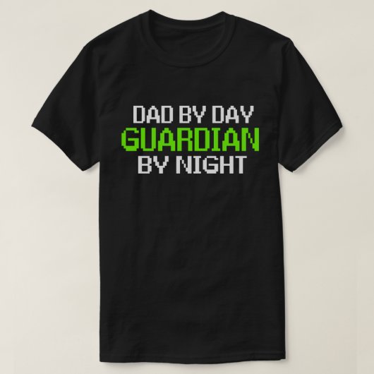 Pap by Day Guardian By Night Gaming T-shirt (Design voorkant)