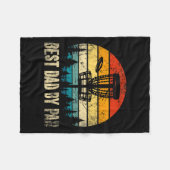 Pap By Par  Disc Golf Funny Dad Vaders Day Fleece Deken (Voorkant (Horizontaal))