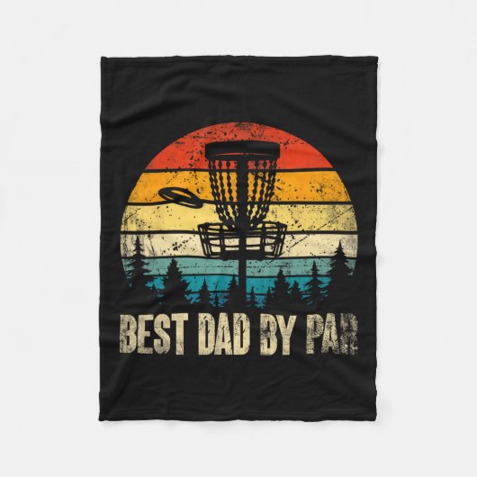 Pap By Par  Disc Golf Funny Dad Vaders Day Fleece Deken (Voorkant)