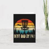 Pap By Par  Disc Golf Funny Dad Vaders Day Kaart (Voorkant)