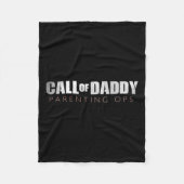 Pap Call of Daddy Ouderschap Ops Gift Fleece Deken (Voorkant)