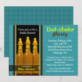 Pap-chelor-partij - Papa Baby Shower-uitnodigingen Kaart (Voorkant / Achterkant)