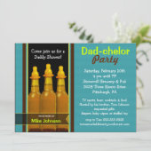 Pap-chelor-partij - Papa Baby Shower-uitnodigingen Kaart (Staand voorkant)