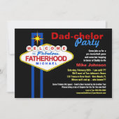 Pap-chelor-partij - Papa Diaper Keg-uitnodigingen Kaart (Voorkant)