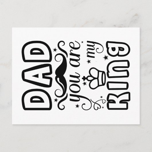 Pap Chess King Briefkaart (Voorkant)