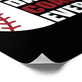 Pap Coach Ever Honkbal Vaders Dag Honkbal Pap C Poster (Hoek)