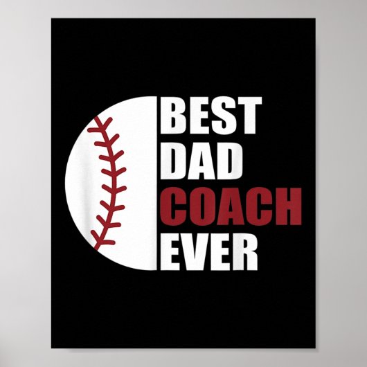 Pap Coach Ever Honkbal Vaders Dag Honkbal Pap C Poster (Voorkant)