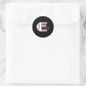 Pap Coach Ever Honkbal Vaders Dag Honkbal Pap C Ronde Sticker (Tas)