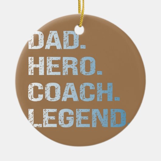 Pap coach keramisch ornament (Voorkant)