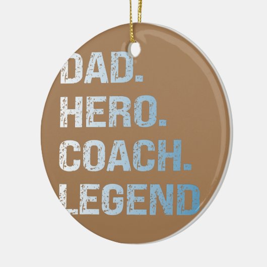 Pap coach keramisch ornament (Links)