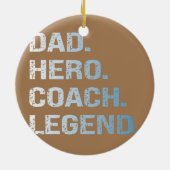 Pap coach keramisch ornament (Achterkant)