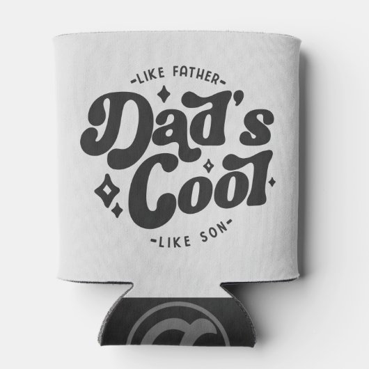 Pap Cool Funny Pap (Matches Son's Cooler) Blikjeskoeler (Achterkant)