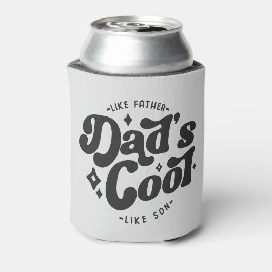Pap Cool Funny Pap (Matches Son's Cooler) Blikjeskoeler (Blikje Achterkant)