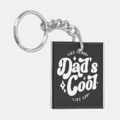 Pap Cool Funny Pap (Matches Son's Cooler) Sleutelhanger (Voorkant Links)