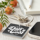 Pap Cool Funny Pap (Matches Son's Cooler) Sleutelhanger (Voorkant Rechts)