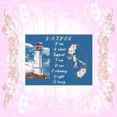 Pap Daughter Bonding Lighthouse Vaderdag Quote Briefkaart