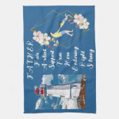 Pap Daughter Bonding Lighthouse Vaderdag Quote Theedoek (Verticaal)