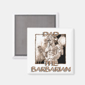 Pap de Barbarian Magnet (Voorkant / Achterkant)