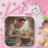 Pap de Chef Verjaardag Papieren Bordje (Feest)
