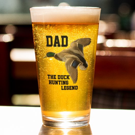 Pap De Duck Hunting Legend Vaderdag Mallard Glas