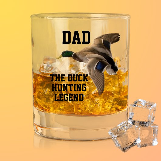 Pap De Duck Hunting Legend Vaderdag Mallard Whisky Glas
