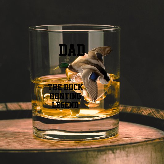 Pap De Duck Hunting Legend Vaderdag Mallard Whisky Glas