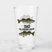 Pap De Geviste Legend Walleye Vaderdag Glas (Achterkant)