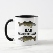 Pap De Geviste Legend Walleye Vissers Sport Mok (Links)