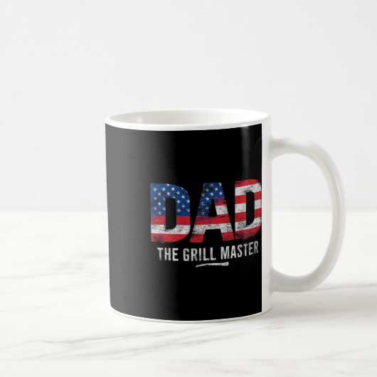 Pap de Grill Meester Amerikaanse vlag Koffiemok (Rechts)