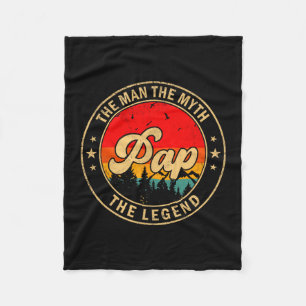 Pap De Man De Mythe De Legende Vintage Retro Voor Fleece Deken