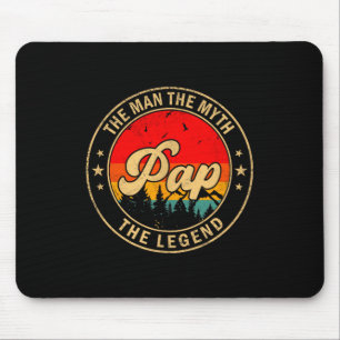 Pap De Man De Mythe De Legende Vintage Retro Voor Muismat