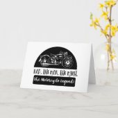 Pap de Man Myth Motorcycle Legend Vaderdag Kaart (Gele Bloem)