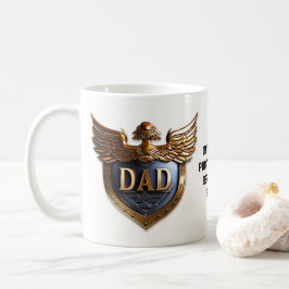 Pap, de onwrikbare beschermer en Hero Fathers Day Koffiemok