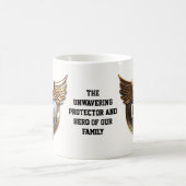 Pap, de onwrikbare beschermer en Hero Fathers Day Koffiemok (Center)