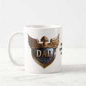 Pap, de onwrikbare beschermer en Hero Fathers Day Koffiemok (Links)