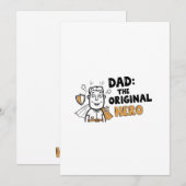Pap de originele held Vaderdag Kaart (Voorkant / Achterkant)