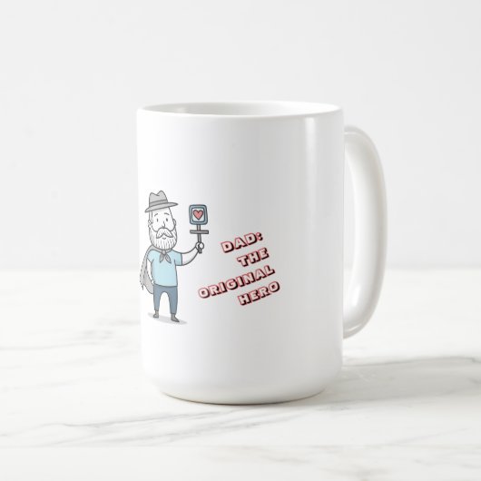 Pap de originele held  Vaderdag Koffiemok (Voorkant rechts)