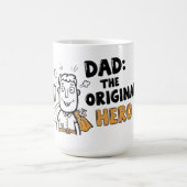 Pap de originele held Vaderdag Koffiemok (Center)