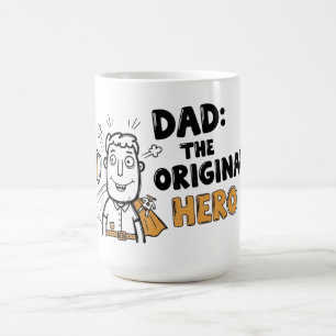 Pap de originele held Vaderdag Koffiemok