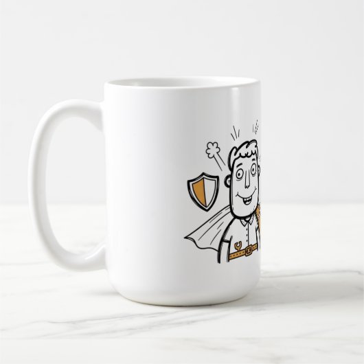 Pap de originele held Vaderdag Koffiemok (Links)